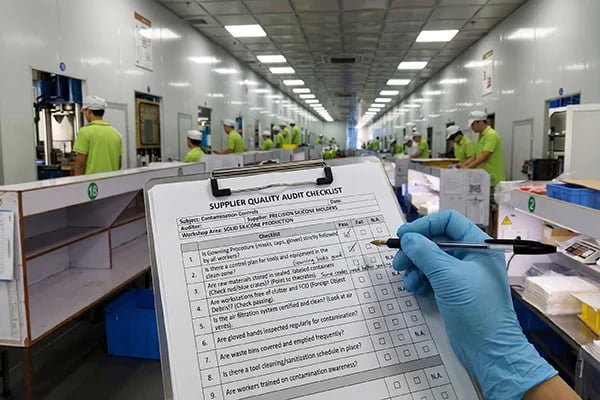 Silicone product Supplier quality audit checklist