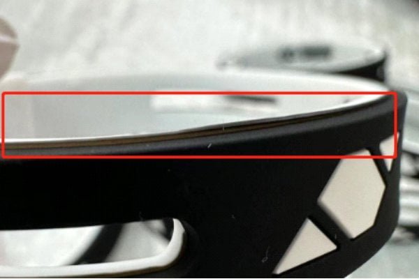 silicone grommet ring parting line with thick flash